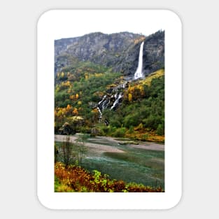 Flamsdalen Valley Flam Norway Scandinavia Sticker